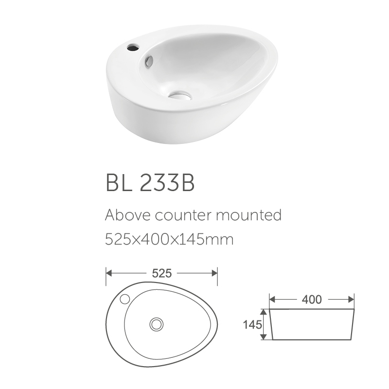 Factory low price bathroom hand wash art sink basin with ceramic countertop
