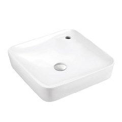 Factory white hotel home bathroom hand wash art sink basin with ceramic countertop