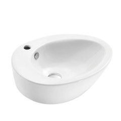 Factory low price bathroom hand wash art sink basin with ceramic countertop