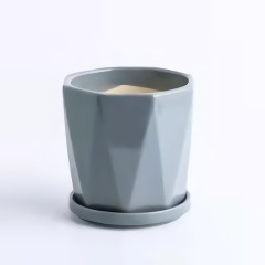 Nordic small potted green plant pot office hotel desktop decoration ins flower pot ceramic flower pot
