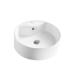 Bathroom Sink Ceramic Washboard Basin Basins Vessel Vanity Wash Basin in White