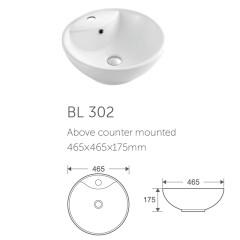 Cabinet Countertop Hotel Bathroom Basin Ceramic Hand Wash Basin Hair Wash Basin