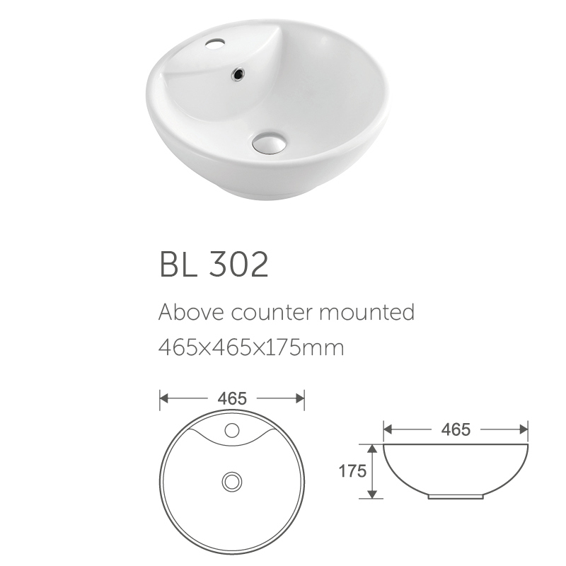 Cabinet Countertop Hotel Bathroom Basin Ceramic Hand Wash Basin Hair Wash Basin