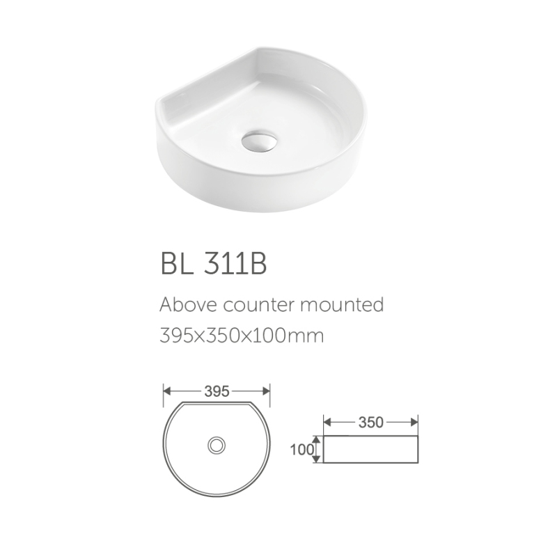 Bathroom Sink Bowls Ceramic Washbasin Round Basin Washbasin Home Basin
