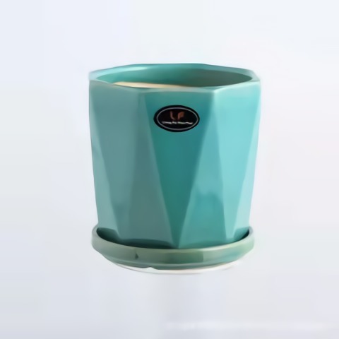 Succulent flower pot ins Nordic personality simple solid color small flower pot ceramic flower pot