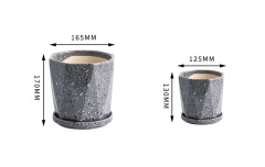 Succulent flower pot ins Nordic personality simple solid color small flower pot ceramic flower pot