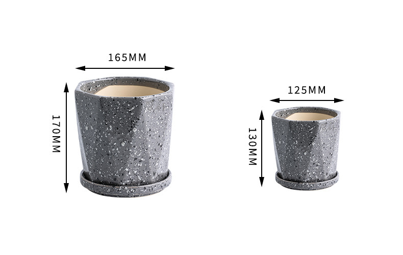 Succulent flower pot ins Nordic personality simple solid color small flower pot ceramic flower pot