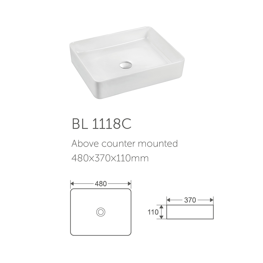 China Hight Quality White Ceramic Kitchen Bathroom Basin Ceramic Single Sink Lavatory