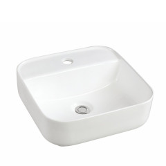 White Ceramic Kitchen Bathroom Basin Ceramic Single Bowl Kitchen Sink