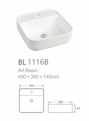 White Ceramic Kitchen Bathroom Basin Ceramic Single Bowl Kitchen Sink