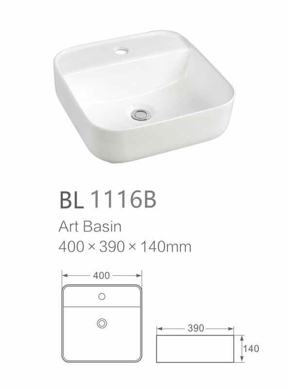 White Ceramic Kitchen Bathroom Basin Ceramic Single Bowl Kitchen Sink