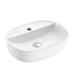 China cheap bathroom ceramic sink basin washstand hand simple smooth and white