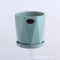 Nordic minimalist ceramic flowerpot personality indoor green sill bonsai succulent indoor flowerpot