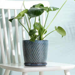 souvenir decoration garden small tree flower pot green European retro style flower pot ceramic vase