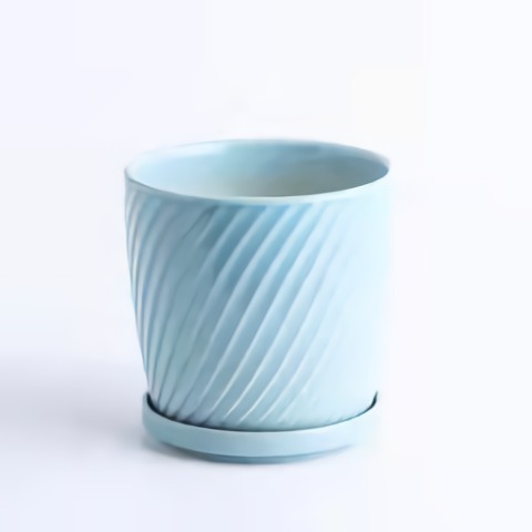 Ins wind succulent ceramic flower pot cactus succulent plant pot desktop balcony decoration flower pot