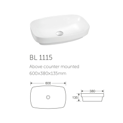Hot sales above counter top wash sink modern artificial stone basin lavabo for bathroom