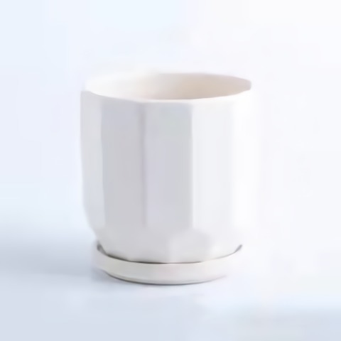 Flower pot ceramic ornaments home green plants green radish flower pot office living room decoration pot with tray