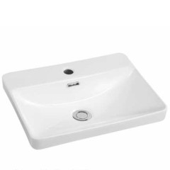 China hot sales new design ceramic wash art basin bathroom with the the tap hole
