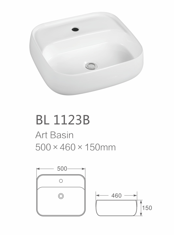 China high quality new process ceramic vanity basin bathroom with the the tap hole