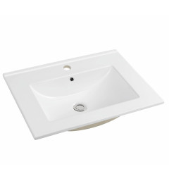 White Ceramic Basin Rectangle Thin Edge Vanity Top Washbasin Price Cabinet Bathroom Sinks