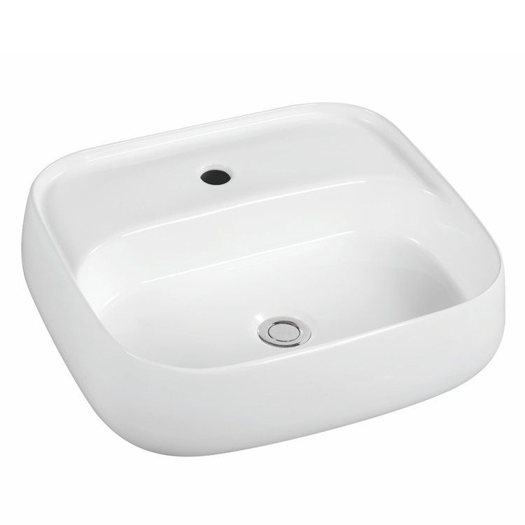 China high quality new process ceramic vanity basin bathroom with the the tap hole