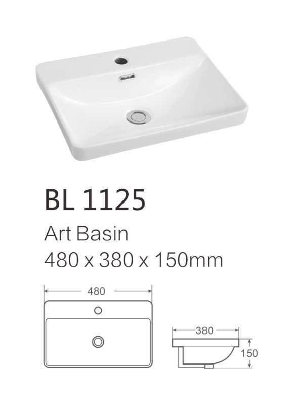 China hot sales new design ceramic wash art basin bathroom with the the tap hole