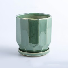 Nordic flower pot ceramic simple succulent cactus green sill bonsai home flower pot decoration