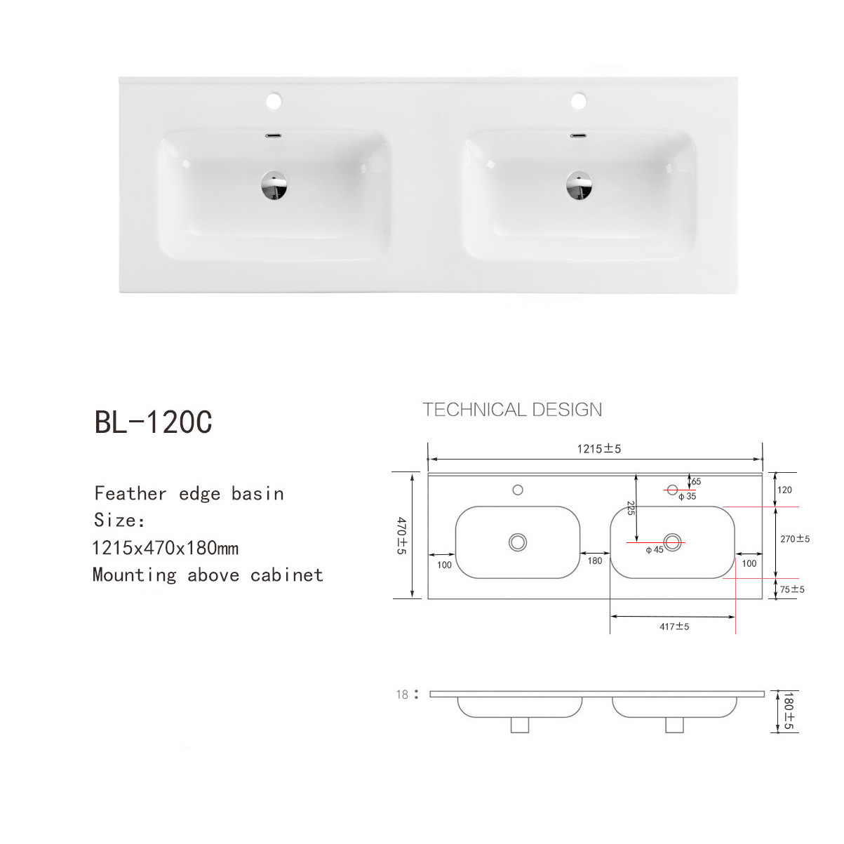 China high quality rectangle wash art sink basin double ceramic sink hand basin bathroom