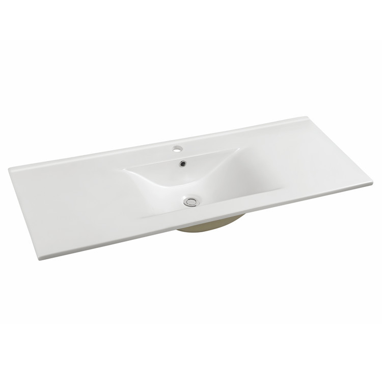 Mounting above cabinet wash basin portable ceramic hair washing basin