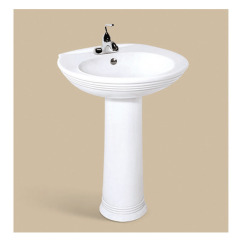 High quality washroom indoor wash sink hand washing vanity porcelain bathroom basin with pedestal