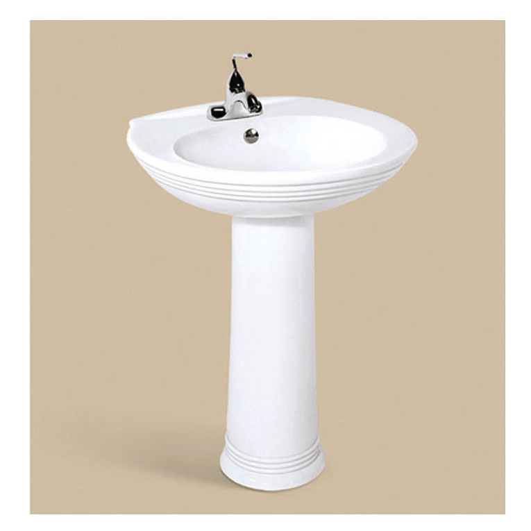 Sanitary ware bathroom wash sink pedestal basin bathroom basin hotel standing pedestal basin ceramic manufacturer