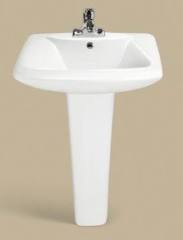 China cheap Price Bathroom Washing Simple Portable Ceramic Sink Basin with Pedestal