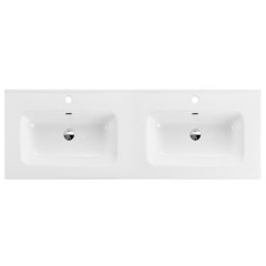 China high quality rectangle wash art sink basin double ceramic sink hand basin bathroom
