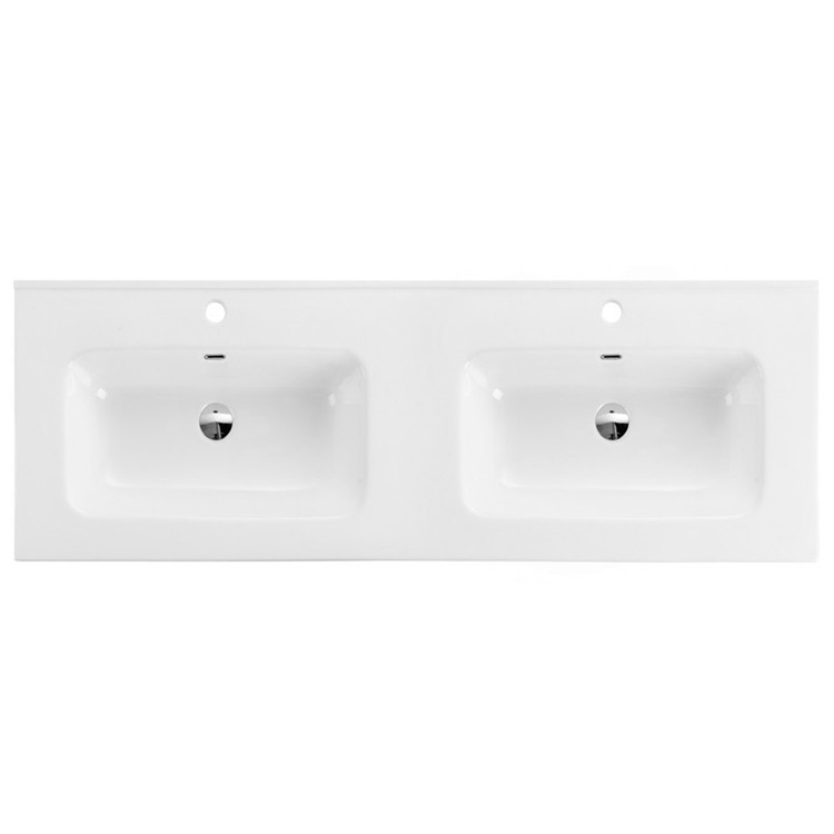 China high quality rectangle wash art sink basin double ceramic sink hand basin bathroom