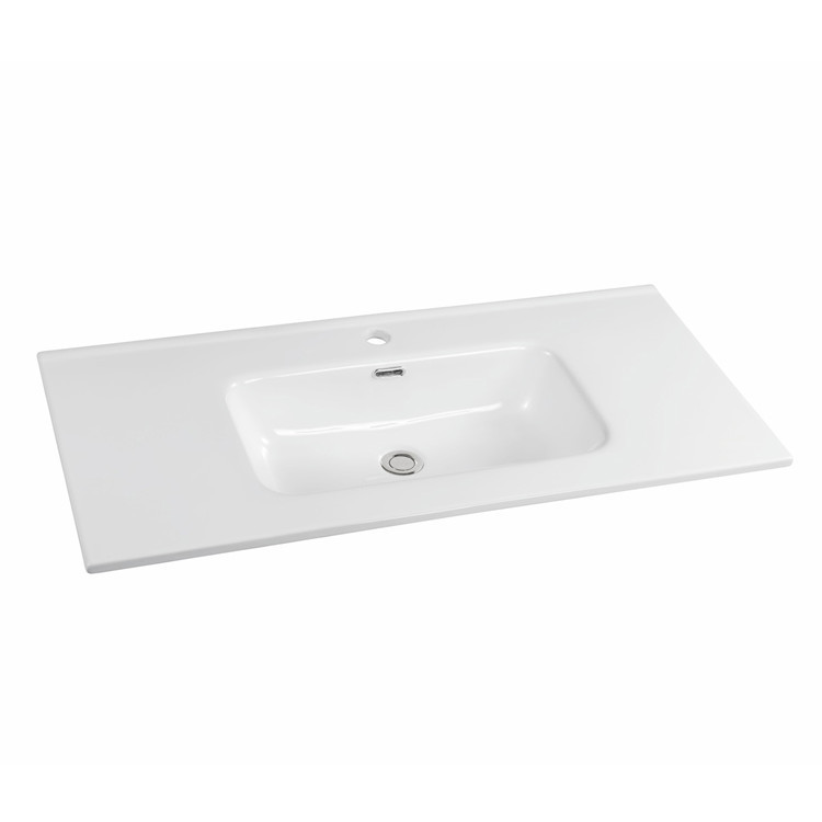 China high quality rectangle mounting above cabinet wash art sink basin ceramic sink hand basin bathroom