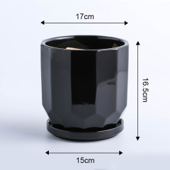 Nordic flower pot ceramic simple succulent cactus green sill bonsai home flower pot decoration