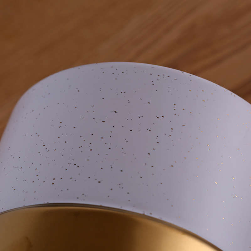 Modern Luxury Gold Sprinkle Dot Flower Vases Cylindrical White Ceramic Vase Home Hotel Restaurant Wedding Decoration