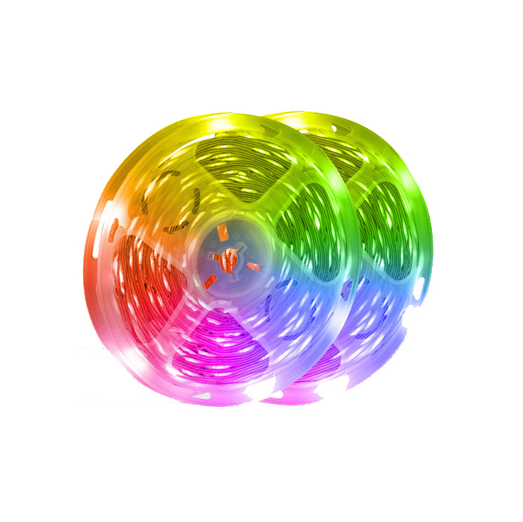 IP20 Remote Control RGB Colorful Led Strip 5050 SMD Background Lighting DC12V 2A 20M Waterproof Flexible LED Strip Light