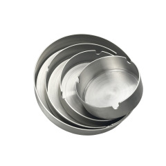 Stainless steel simple ashtray large Internet bar home custom logo