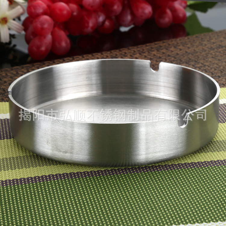 Logo printing ashtray Hotel Internet cafe car round ashtray stainless steel ashtray