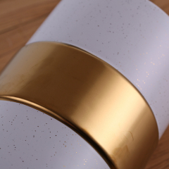 Modern White Ceramic Vase Gold Plating Sprinkle Dot Flower Vases Home Hotel Restaurant Wedding Decoration