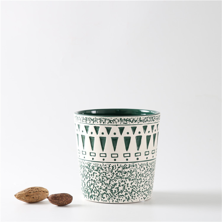 Modern Style Hand Painted Amazon Best Sale Ceramic Flower Pots