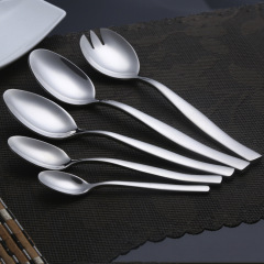 Mirror polished silver stainless steel cutlery tableware dinner spoon flatware tea spoon