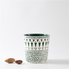 Simple and Modern Hand Painted Contrast Color Flowerpot Decor