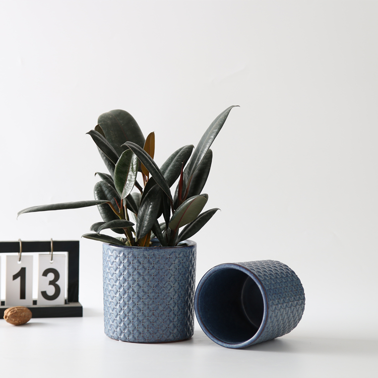 Dusty Blue Nordic Style Cheapest Flower Pots Tiny Flower Pot Amazing Decor