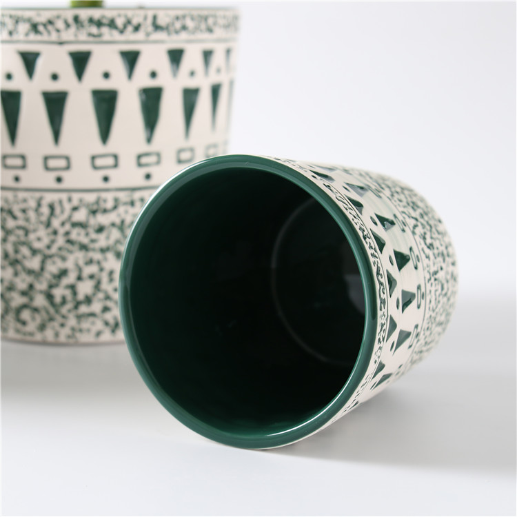 Modern Style Hand Painted Amazon Best Sale Ceramic Flower Pots