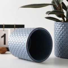 Dusty Blue Nordic Style Cheapest Flower Pots Tiny Flower Pot Amazing Decor