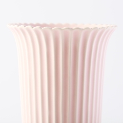 Nordic Stripe Cylinder Vase Ceramic Flower Vase Luxury Wedding Decorative Tabletop Vase Home Restaurant Hotel Decoration