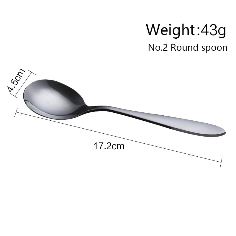 Restaurant home kitchen party wedding dinner tableware cutlery 410 stainless steel soup table spoon