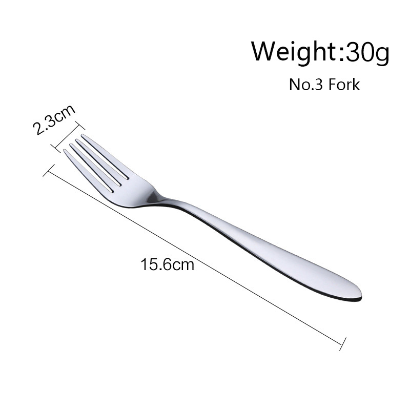 New Design Serving Fork Set Salad Dessert Cake Stainless Steel Forks